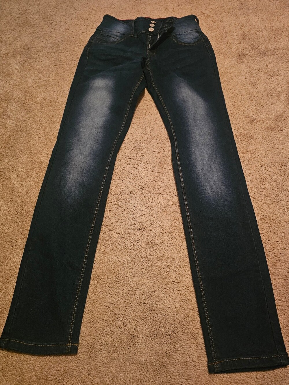 Roma Brand Women's Dark Blue Skinny Jeans